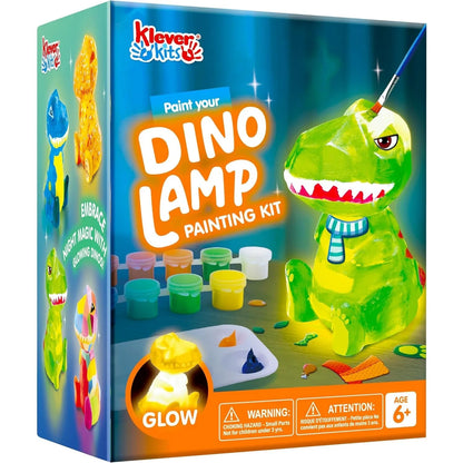 JOYFY DIY Night Light Paint Your Own Dinosaur Lamp Arts & Crafts Kit School Activities Art Supplies Painting Kits Birthday Gifts