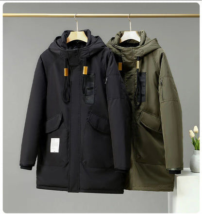 Plus Size 10XL Parkas Men Winter Thick Jacket Coat Fashion Casual Green Parka Male Black Jackets Big Size 10XL