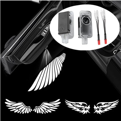 Car Angel Wings Projector Light LED Door Lamp For Audi A3 8P 8V A4 B8 8P A1 A5 A6 A7 A8 Q3 Q5 Q7 Q8 Sline TT S3 S4 S5 S6 S7 S8