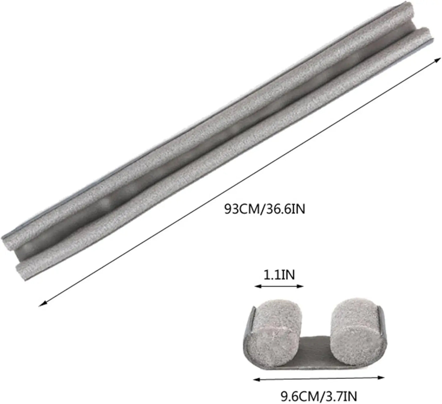 36" Door Draft Stopper – Adjustable Under-Door Seal to Block Cold Air, Noise & Dust (Fits Most Interior/Exterior Doors)