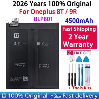 Original Battery For Oneplus one 1+ For OnePlus 1 2 3 1+3 One Plus Nord 2 N10 X 3 3T 5 5T 6 6T 7 7T 8 8T 9 9R Pro Plus Batteries
