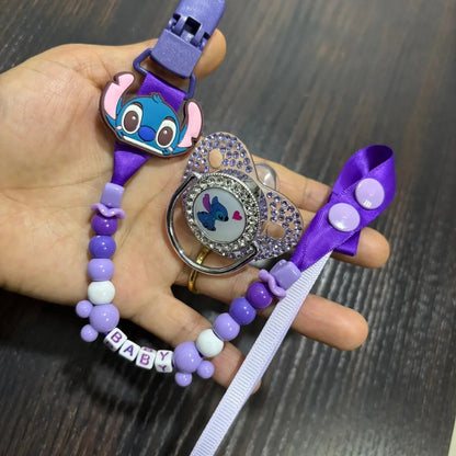 Kawaii Baby  pacifier Newborn pacifier Chain Clip Set Baby pacifier Baby Party Gift Newborn Bath Gift Baby car seat chain clip