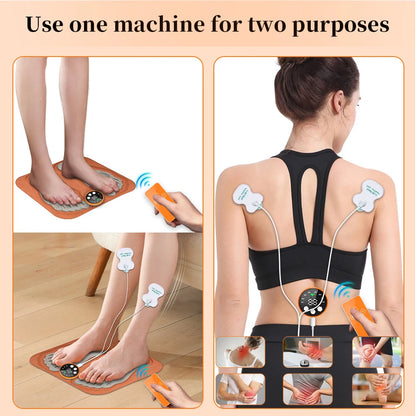 3D Smart Foot Massage Pad Feet Massager Improve Blood Circulation Relax Muscles Slim Legs Foot Pad Rechargeable