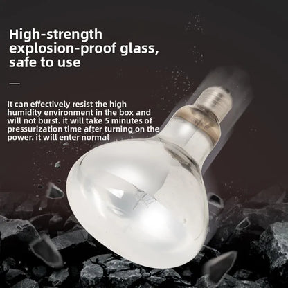 SuperRep Full Spectrum Reptile Sun Lamp - UVA/UVB Heat & Light for Tortoises & Bearded Dragons - Calcium Synthesis Basking Bulb