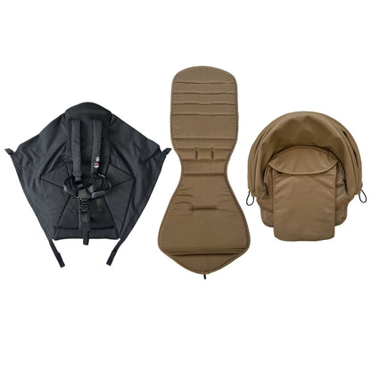 MomTan Stroller Accessories Replacement Set Extended Canopy & Seat Cushion & Seat Base For Babyzen YOYO Series & Stokke YOYO3