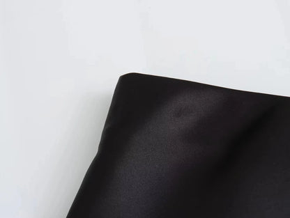 KONDALA Vintage Satin Solid Long Skirts Women High Waist Elastic Silky Skirts Fashion 2025 Spring Elegant Straight Skirts