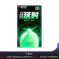 Glowing In The Dark Delayed Ejaculation Condoms For Men Funny Sex Noctilucent Ultra Thick Condom Penis Sleeves Sex Toys Tools