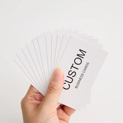 200/500/1000pcs Customizable Cards, Personalized Business Cards with Acrylic Storage Box, Matte Film Thank You Invitations