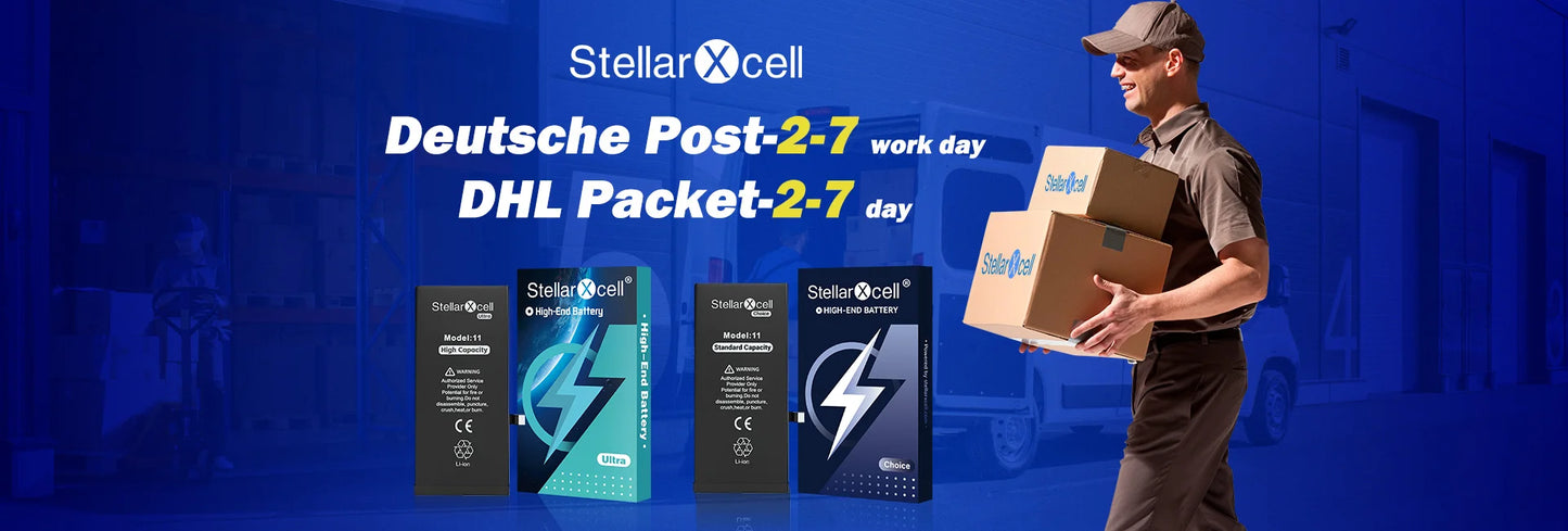 StellarXcell Choice Battery for iPhone 11 12 13 14 15 Mini Plus Pro Promax Original Capacity Replacement Bateria High Quality