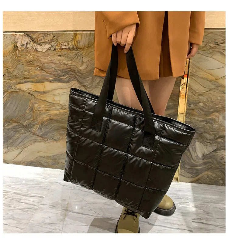 Women's shoulder bag light large bag women's fashion cotton tote bag large capacity shoulder bag commuting bag