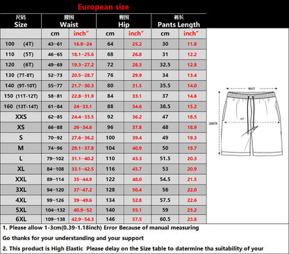 2025 Summer Trend Men's Loose Shorts Drawstring Quick Dry Striped 3D Print Shorts Casual Oversized Running Breath Sport Shorts