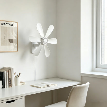 16.5-Inch Wall Mount Fan with Remote and Timer Small 5V USB Fan with Powerful 4 Speeds Quiet Corner Fans for Bedroom Kitchens