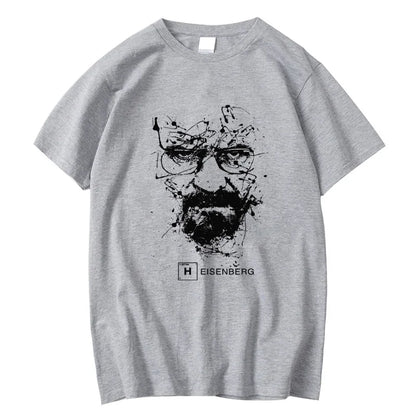 Men Fashion Casual Top Quality Cotton Blend Breaking Bad T Shirts Men Heisenberg Camisetas Hombre Men Cool Tee Shirt Tops