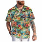 Custom Face Hawaiian Shirt Unisex Funny Personalized 3D Printed Button Shirts 2025 Beach Short Sleeves Lapel Shirts DIY Blouses