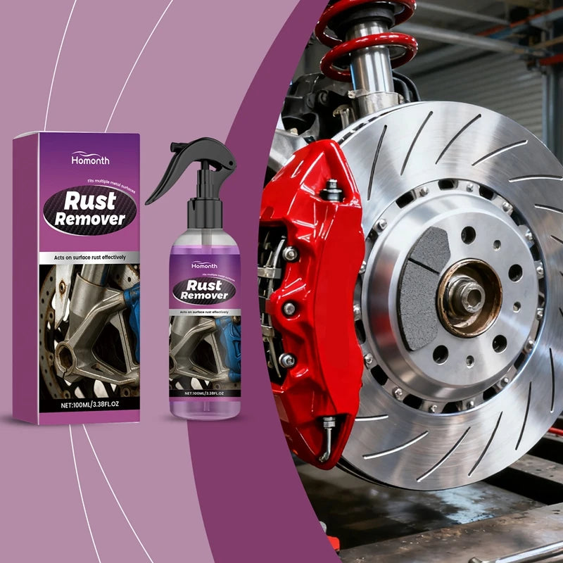 Car Rust Remover Spray Safe for Auto Paint Metal Surface Treatment for Chassis, Wheels, Tools Prevents Corrosion Degreaser 100ml
