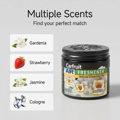 Car Solid Fruit‑Scent Balm, Automotive Cologne Perfume, Long‑Lasting Car Interior Aromatherapy Ornament, Safe for Pregnant Women