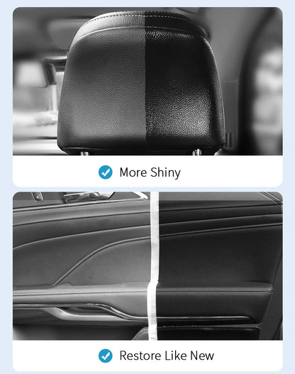 Plastic Leather Restorer Interior Trim Conditioner Polish Shine Cleaner Restore New Black Color Fading Repair Car Care Detail