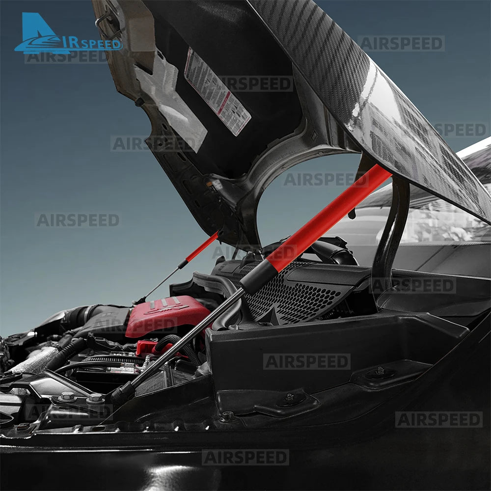 For Abarth 595 695 2012-2024/Fiat 500/500C 08-24/500E 12-19 Front/Rear Trunk Bonnet Gas Struts Hood Lift Supports Shock Rod Arms