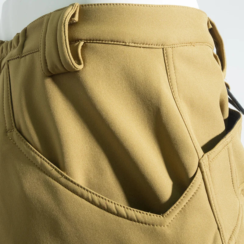 Men's City Cargo Autumn Winter Fleece Softshell Hiking Pants Fishing Climbing Trekking Casual Hunting Camping Trousers M-5XL