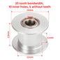 GT2 Idler Timing Pulley 16-tooth 20-Teeth with 3mm or 5mm Bore with Bearings for 3D Printer Parts Timing Belt 6mm 10mm