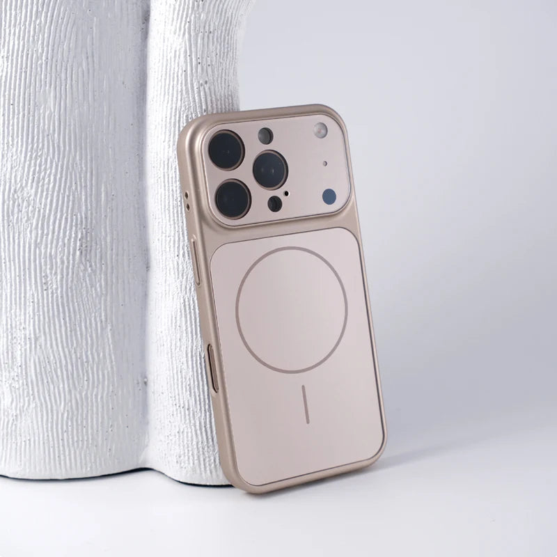 Frosted Camera Lens Protection For MagSafe Phone Case For iPhone 17 17Pro Max 16 15 14 13 Matte Wireless Charging Magnetic Cover
