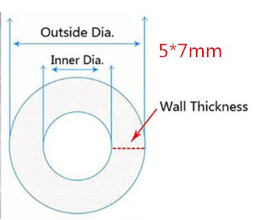 5 Meters Transparent Food Grade Silicone Tube 2 4 6 8 10 12 Flexible Garden Rubber Hose Aquarium Soft Tubing Silicone Pipe
