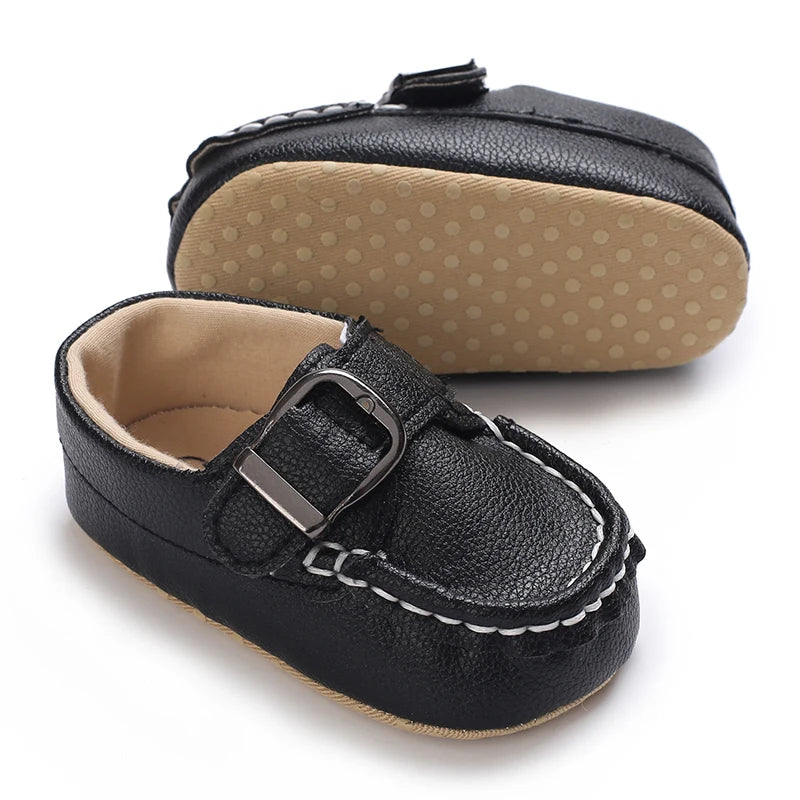 HAIZHIW 0-18M Baptism Newborn Baby Prewalker Girls Boys Casual Shoes Leather Non-Slip Soft-Sole Infant Toddler First Walkers