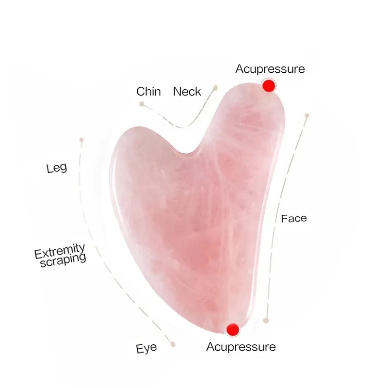 Natural Stone GuaSha Jade Facial Beauty Scraping Massage Tools Firm Skin Care Face Gua Sha SPA Physical Therapy Gue Che Roller