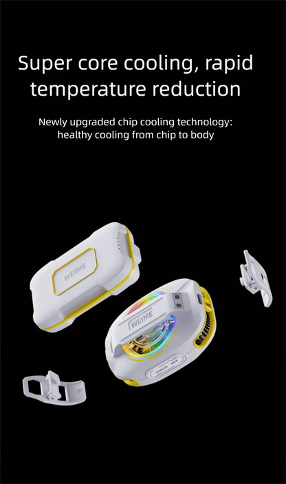 Magnetic Phone Semiconductor Cooler with Rechargeable Battery - 3000mAh Portable Phone Cooler for Gaming & Live Streaming, Clip-