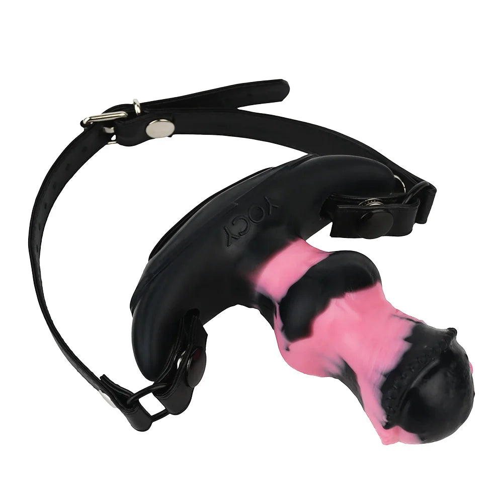 NNSX Sexy Fox Tail Horse Anal Plug Vibrator Mouth Gag Cosplay Sex Toy For Couples Adult SM 10 Modes Vibrating Erotic Accessories