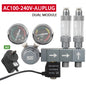 Aquarium CO2 Regulator Dual Meter Solenoid Valve Quick Plug Foam Recorder Control System Fish Tank CO2 Pressure Reducing Valve