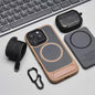 Invisible Folding Stand for Magsafe Magnetic Case For iPhone 17 Pro Max 17Pro Air Matte Skin Feel Wireless Charging Hard Cover