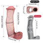 FAAK Silicone Penis Sleeve Ring Realistic Hollow Dildo Size S M Dildo Sheath Delay Ejaculating Cock Enlarger Sex Toys For Men
