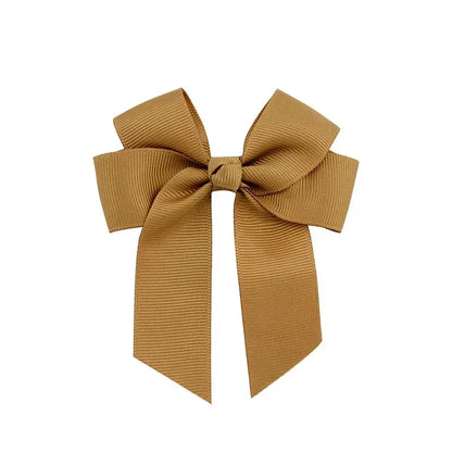 1pcs 3.6'' Solid Color Bowknot Hair Clips For Baby Girls Classic Bows Hairpins Cute Barrettes Headwear Kids Hair Accessories