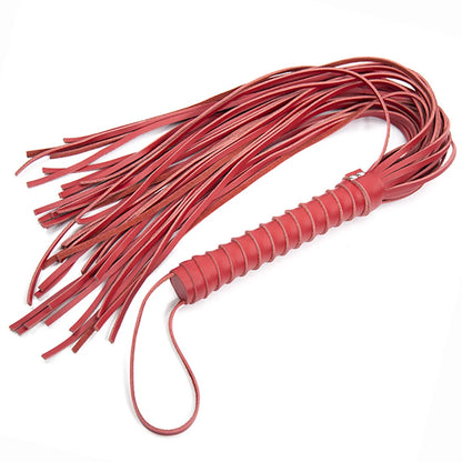 Genuine Leather Horse Whip, Flogger, Jump Bat | 68cm Long Dressage Training Whip for Equestrians | with Decorative Tassel and No