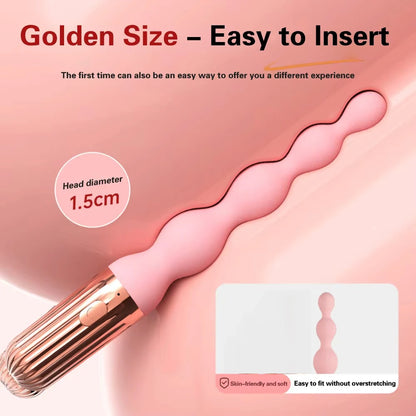 Anal Bead Vibrator For Women Vagina Clitoris Stimulator Vibrating Butt Plugs Male Prostate Massager Anus Sex Toy Couple Sex Toy