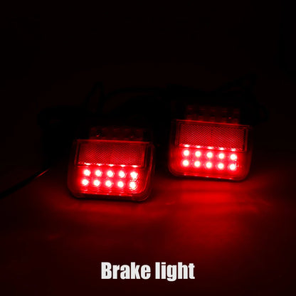1Set 12V Universal 16 LED Rear Towing Trailer Tail Light 10m Cable 7 Pin Brake Stop License Number Plate Lamp Waterproof Lights