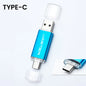 JASTER High Speed TYPE C 2in1 USB Flash Drive 64GB Metal Pen Drive Smart Phone Car TV 8GB Office Gift Memory Stick Fast Delivery