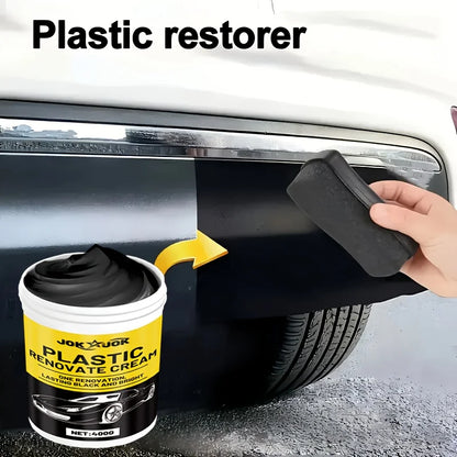 High-Quality Car Plastic Polishing Wax,400g Large Capacity,Quick Repair Gloss,Tire Shine Coating Wax,Dashboard Wax,Sofa Interior