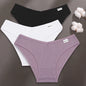 FINETOO 3PCS/Set M-XXL Women Sexy Cotton Panties Underwear Female Underpants Woman Briefs Cotton Pantys Girl Intimates Lingerie