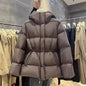 Fashion Cotton-Padded Jacket Women Autumn WinterNew Down Coat Female Parkas Hooded Drawstring Waist Thick Warm Overwear Lady Top