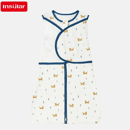 Baby Sleeping Bag For Newborn Sleep Aid Thin Soft Cotton Boys Girls Wrap Sleepwear Adjustable Breathable Baby Swaddle Blanket