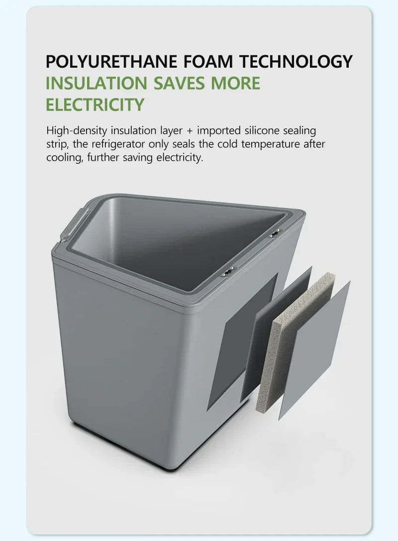 NovaAcc 16L Car Refrigerator Portable Compressor Freezer Cooler Fridge for Tesla Model Y 2017-2024 Outdoor Camping Accessories