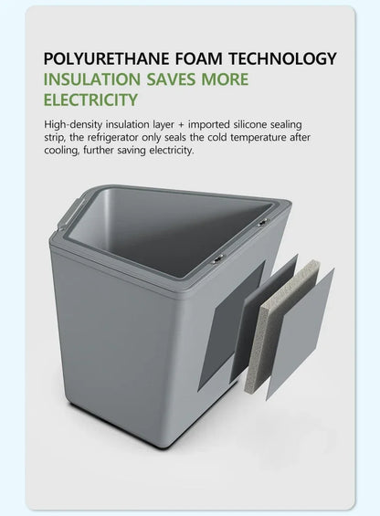 NovaAcc 16L Car Refrigerator Portable Compressor Freezer Cooler Fridge for Tesla Model Y 2017-2024 Outdoor Camping Accessories