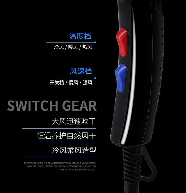 With 5 Gifts Hair Dryer 1800W Powerful Hair Dryer Fast Heating Hot And Cold Adjustment Air Blow Dryer with Air Collecting