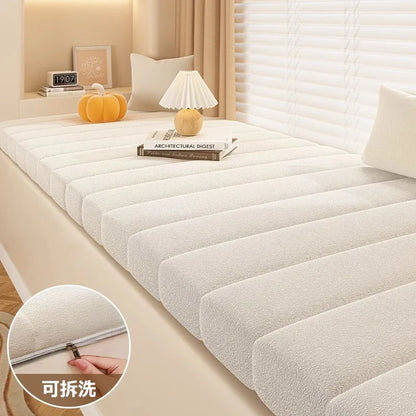 Customized Teddy Sponge Windowsill Cushion 4.5/6.5/9.5 Cm High-Density Sponge Cushion Waterproof Non-Slip Cushion Sofa Cushions