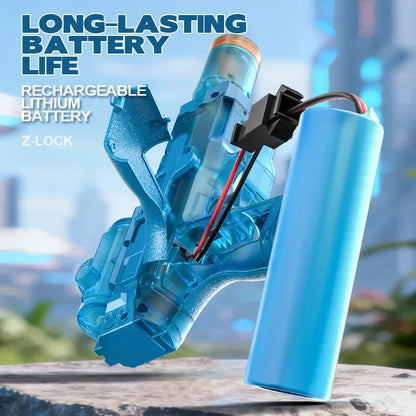 Children Electric Water Gun Simulated Firing Automatic Water Blasters with Led Light Summer Outdoor Beach Pool Shooting Game Toy