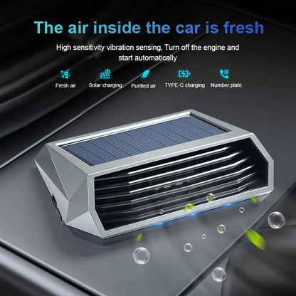 1pc, Solar Purifier, Automatic Operation, Air Purifier with Vibration Sensor, Can Significantly Improve the Air Inside the Car I