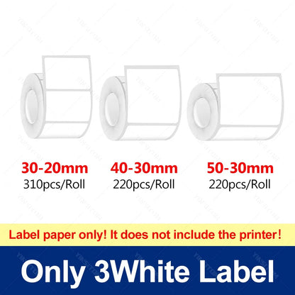 YINSITOM 20-50mm Mini Portable Thermal Printer Bluetooth Barcode Hand Multifunctional Price Label Sticker Maker Android / iOS
