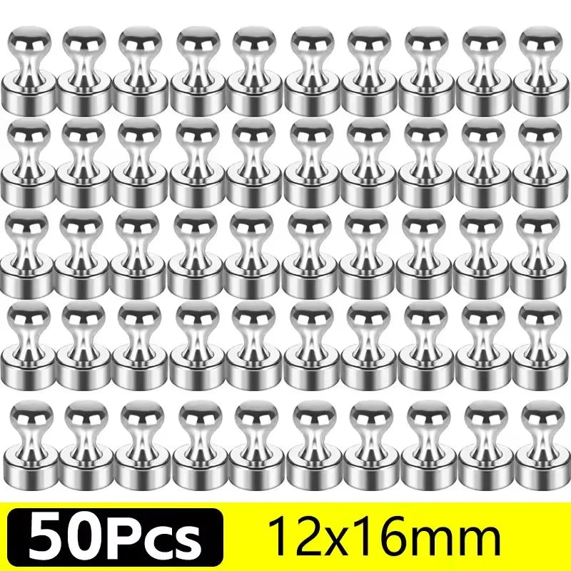 1-50Pcs Super Strong Neodymium Magnet Pushpin for Refrigerator Whiteboard Magnetic Pushpins Sucker Thumbtack Magnets Push Pins
